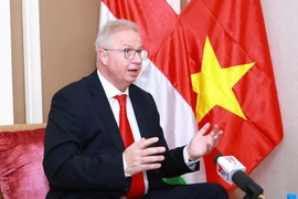 Bộ trưởng Bộ Tư pháp Hungary László Trócsányi. (Ảnh: Doãn Tấn/TTXVN) 