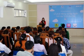 Quang cảnh lễ phát động Chiến dịch Giờ lập trình tại Đà Nẵng. (Ảnh: Trần Lê/Vietnam+)