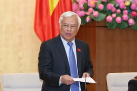 Phó Chủ tịch Quốc hội Uông Chu Lưu phát biểu ý kiến. (Ảnh: Phương Hoa/TTXVN)
