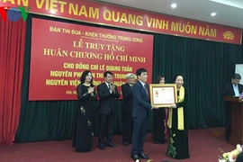 Truy tặng Huân chương Hồ Chí Minh cho nguyên Phó Ban Thi đua TW
