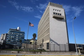 Đại sứ quán Mỹ ở thủ đô La Habana. (Nguồn: AFP/TTXVN)