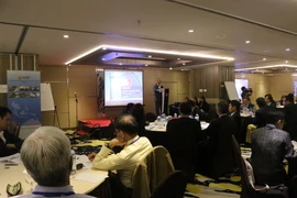 Các đại biểu tham dự Diễn đàn Kế hoạch tổng thể về Kết nối ASEAN 2025. (Ảnh: Đỗ Quyên/TTXVN)