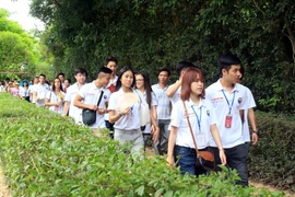 Sinh viên Việt kiều tham dự Trại Hè Việt Nam 2015. (Ảnh minh họa: Tá Chuyên/TTXVN)