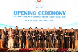 Các Bộ trưởng Ngoại giao ASEAN tại hội nghị. (Ảnh: Phạm Kiên/Vietnam+)