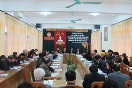 Quang cảnh một hội nghị hiệp thương về bầu cử đại biểu Quốc hội và đại biểu Hội đồng nhân dân. (Nguồn: TTXVN)