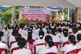 Quang cảnh một buổi lễ kỷ niệm 90 năm ngày khai đạo Cao Đài. (Ảnh minh họa. Nguồn: TTXVN)