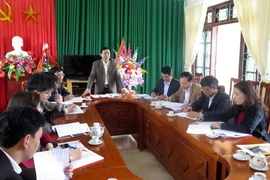 Kiểm tra công tác chuẩn bị bầu cử tại Nam Định. (Nguồn: TTXVN)