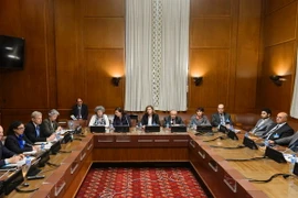 Toàn cảnh cuộc đàm phán về hòa bình Syria ở Geneva ngày 1/2. (Nguồn: AFP/TTXVN)