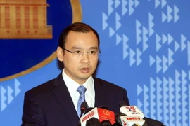 Nguời Phát ngôn Bộ Ngoại giao Lê Hải Bình. (Ảnh: Phạm Kiên/TTXVN)