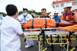 Tàu cứu nạn cập cảng Nha Trang. Ảnh minh họa. (Ảnh: Nguyễn Dũng/TTXVN)