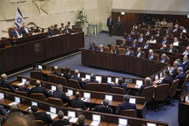 Toàn cảnh một phiên họp Quốc hội Israel ở Jerusalem. (Ảnh: AFP/TTXVN)