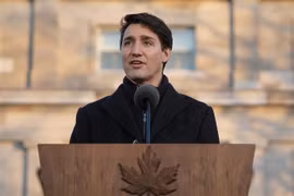 Thủ tướng Canada Justin Trudeau phát biểu tại một sự kiện ở Ottawa. (Ảnh: AFP/TTXVN)