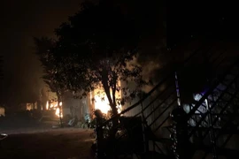 Hiện trường một vụ cháy. (Ảnh: Trịnh Duy Hưng/TTXVN)