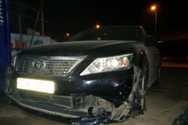 Tài xế Hanh sau khi gây tai nạn đã bỏ chạy với tốc độ cao bất chấp sự truy đuổi của nhiều người tham gia giao thông (Ảnh: Sơn Bách/Vietnam+) 