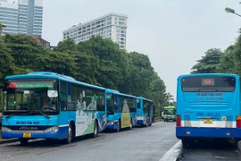 Kiến nghị dừng hoạt động loạt tuyến buýt tại Hà Nội có mức trợ giá cao kể từ ngày 1/4. (Ảnh: Việt Hùng/Vietnam+)