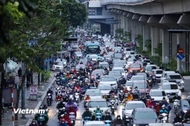 Đến thời điểm tháng 9/2024, Việt Nam đã có 77 triệu xe máy đăng ký. (Ảnh: Hoài Nam/Vietnam+)