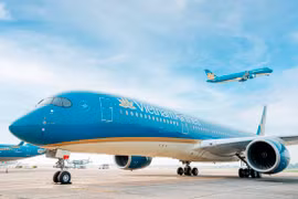 Các Hãng hàng không Vietnam Airlines, Pacific Airlines và VASCO tiếp tục tăng thêm chuyến bay dịp cao điểm Tết Nguyên đán sắp tới. (Ảnh: PV/Vietnam+)