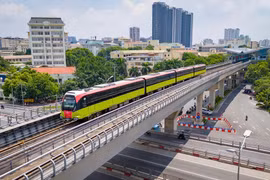 Dự án đường sắt đô thị Nhổn-Ga Hà Nội sẽ chính thức vận hành thương mại đoạn trên cao từ sáng 8/8. (Ảnh: Hoài Nam/Vietnam+)