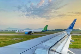 Hãng hàng không Bamboo Airways dự kiến tăng quy mô đội bay vào cuối năm nay. (Ảnh: PV/Vietnam+)