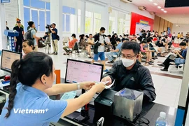 Ngành Đường sắt cung ứng 33.000 vé tàu Tết Nguyên đán Bính Ngọ 2026 và bắt đầu mở bán từ 8h ngày 20/9 tới. (Ảnh: PV/Vietnam+)