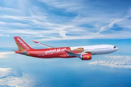 Dòng máy bay thân rộng thế hệ mới A330neo (A330-900) được Vietjet ký hợp đồng mua mới. (Ảnh: PV/Vietnam+)