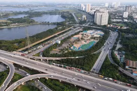 Dự án đường Vành đai 5 sẽ mở rộng không gian phát triển cho Thủ đô và các địa phương lân cận. (Ảnh: PV/Vietnam+)