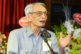 Nhà báo Đỗ Phượng, nguyên Ủy viên Trung ương Đảng, nguyên Đại biểu Quốc hội, nguyên Tổng Giám đốc TTXVN. (Ảnh: Minh Quyết/TTXVN)