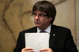 Thủ hiến vùng Catalonia Carles Puigdemont. (Nguồn: AFP/TTXVN)