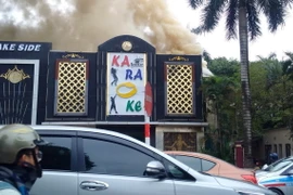 Hiện trường vụ cháy. (Nguồn: TTXVN)