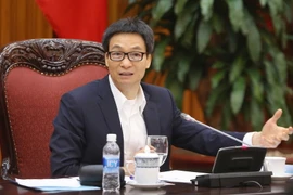 Phó Thủ tướng Vũ Đức Đam phát biểu ý kiến. (Ảnh: Doãn Tấn/TTXVN)