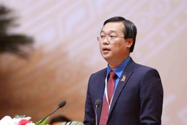 Bí thư thứ nhất Trung ương Đoàn Lê Quốc Phong. (Nguồn: TTXVN)