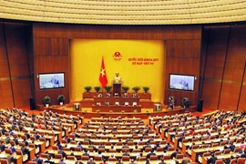 Toàn cảnh khai mạc kỳ họp thứ tư Quốc hội khóa XIV. (Ảnh: Nguyễn Dân/TTXVN) 