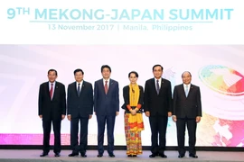 Thủ tướng Chính phủ Nguyễn Xuân Phúc và các trưởng đoàn tham dự hội nghị cấp cao Mekong-Nhật Bản lần thư 9. (Ảnh: Thống Nhất/TTXVN)