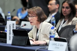 Quyền trợ lý Ngoại trưởng Mỹ Judith Garber phát biểu tại COP 23. (Nguồn: Wral.com/ TTXVN)