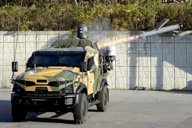 Một hệ thống tên lửa Spike. (Nguồn: Yonhap/TTXVN)