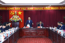 Quang cảnh buổi làm việc. (Ảnh: Thống Nhất/TTXVN)