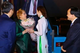 Hình ảnh Đoàn lãnh đạo Chile tới Đà Nẵng dự Tuần lễ Cấp cao APEC