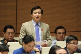 Đại biểu Quốc hội tỉnh Bà Rịa-Vũng Tàu Dương Minh Tuấn phát biểu ý kiến. (Ảnh: Phương Hoa/TTXVN)