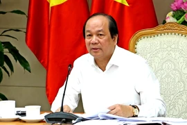 Bộ trưởng, Chủ nhiệm Văn phòng Chính phủ Mai Tiến Dũng phát biểu. (Ảnh: Doãn Tấn/TTXVN)
