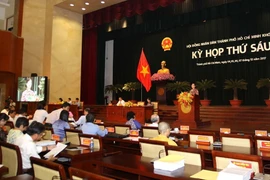 Quang cảnh phiên bế mạc kỳ họp. (Ảnh: Thanh Vũ/TXVN)