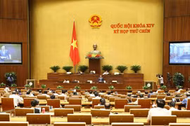 Quang cảnh phiên họp chiều 25/5. (Ảnh: Dương Giang/TTXVN)