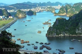 Một góc khu vực Vịnh Hạ Long, tỉnh Quảng Ninh. (Nguồn: TTXVN)