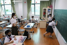 Các trường ngoài công lập ở Hà Nội được phép tuyển sinh từ ngày 17/7 đến hết ngày 15/8. (Ảnh: Thanh Tùng/TTXVN)