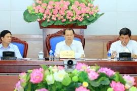 Phó Thủ tướng Vũ Văn Ninh phát biểu tại cuộc họp. (Ảnh: An Đăng/TTXVN)