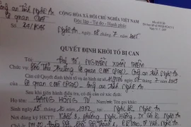 Khởi tố vụ án làm giả hồ sơ thương binh lớn nhất tại Nghệ An