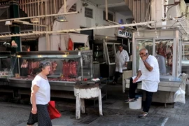 Một cửa hàng ở thành phố Thessaloniki, Hy Lạp. (Nguồn: AFP/TTXVN)