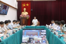 Bộ trưởng Bộ Giao thông Vận tải Nguyễn Văn Thắng chỉ đạo tại cuộc họp kiểm điểm tiến độ giải ngân vốn đầu tư công của ngành giao thông. (Ảnh: Việt Hùng/Vietnam+)