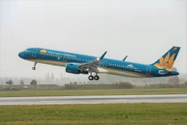 Mở lại 5 đường bay, Vietnam Airlines tiến tới khôi phục hoàn toàn mạng bay tới Trung Quốc. (Ảnh: CTV/Vietnam+)