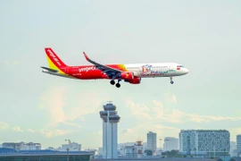 Máy bay của Hãng hàng không Vietjet Air. (Ảnh: PV/Vietnam+)