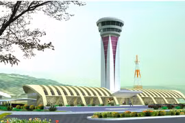 Phối cảnh Đài kiểm soát không lưu Điện Biên. (Nguồn ảnh: VATM cung cấp)